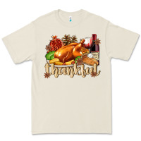 Thankful With Turkey Premium Tee | Teevron