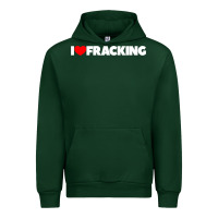 Forest Green I Love Fracking Urban Hoodie - longCreatives