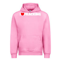 Fuchsia Pink I Love Fracking Urban Hoodie - longCreatives