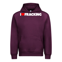 Mauve Wine I Love Fracking Urban Hoodie - longCreatives
