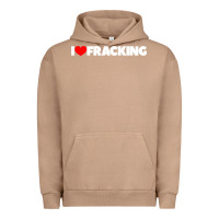 Pigment Burro I Love Fracking Urban Hoodie - longCreatives