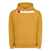 Pigment Peanut Butter I Love Fracking Urban Hoodie - longCreatives