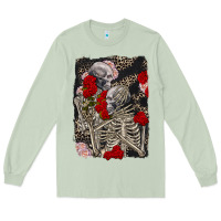 Matcha Two skeletons hugging Valentine's Day Long Sleeve Tee - FaDigitalArtStudio