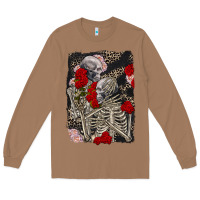 Toasted Coconut Two skeletons hugging Valentine's Day Long Sleeve Tee - FaDigitalArtStudio