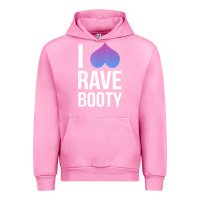 Fuchsia Pink I Love Rave Booty I Heart Rave Tops Urban Hoodie - longCreatives