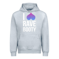 Heather Grey I Love Rave Booty I Heart Rave Tops Urban Hoodie - longCreatives