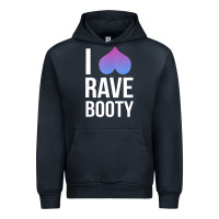 Navy I Love Rave Booty I Heart Rave Tops Urban Hoodie - longCreatives