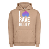 Pigment Burro I Love Rave Booty I Heart Rave Tops Urban Hoodie - longCreatives