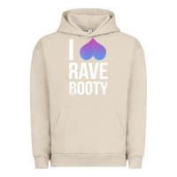 Pigment French Oak I Love Rave Booty I Heart Rave Tops Urban Hoodie - longCreatives