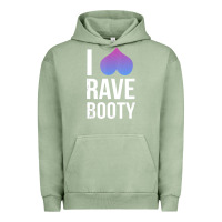 Pigment Oil Green I Love Rave Booty I Heart Rave Tops Urban Hoodie - longCreatives