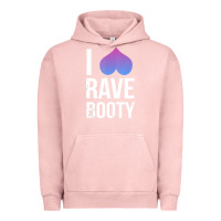 Pigment Salmon I Love Rave Booty I Heart Rave Tops Urban Hoodie - longCreatives