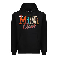 Black Mini Claus Premium Hoodie - CowhideDigitalArt