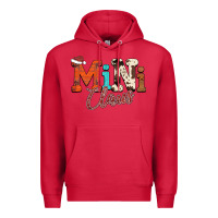Cardinal Mini Claus Premium Hoodie - CowhideDigitalArt