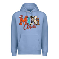 Colony Blue Mini Claus Premium Hoodie - CowhideDigitalArt