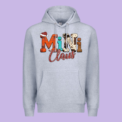Mini Claus Premium Hoodie Designed By Cowhidedigitalart