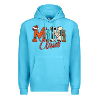 Ocean Blue Mini Claus Premium Hoodie - CowhideDigitalArt