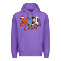 Purple Mini Claus Premium Hoodie - CowhideDigitalArt