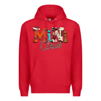Red Mini Claus Premium Hoodie - CowhideDigitalArt