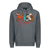 Rock Mini Claus Premium Hoodie - CowhideDigitalArt