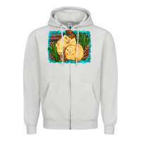 Western Cowboy Chicks Cactus Coop Animals  Leopard Serape Turquoise Zipper Hoodie | Teevron