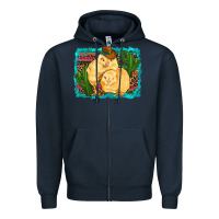 Navy western cowboy chicks cactus coop animals  leopard serape turquoise Zipper Hoodie - Artiststas