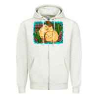 Oatmeal Heather western cowboy chicks cactus coop animals  leopard serape turquoise Zipper Hoodie - Artiststas