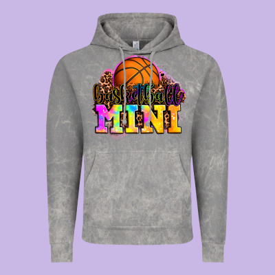 Basketball Mini Vintage Hoodie Designed By Oliviacreatesart