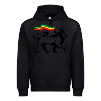 Black Rasta Lion of Judah Rastafarian Reggae Lion and Christian Urban Hoodie - longCreatives