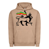 Pigment Burro Rasta Lion of Judah Rastafarian Reggae Lion and Christian Urban Hoodie - longCreatives