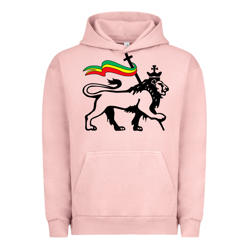 Rasta Lion Of Judah Rastafarian Reggae Lion And Christian Urban Hoodie by longCreatives | Teevron