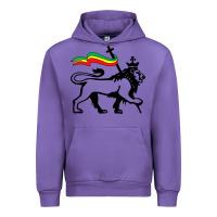 Tulip Rasta Lion of Judah Rastafarian Reggae Lion and Christian Urban Hoodie - longCreatives