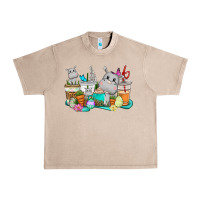 French Oak Easter Hippopotamus coffee cups Easter Day Urban Heavy Tee - CowGirlArtShop