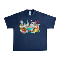 Navy Easter Hippopotamus coffee cups Easter Day Urban Heavy Tee - CowGirlArtShop
