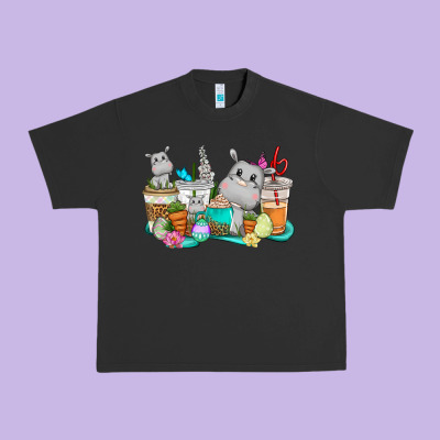 Easter Hippopotamus Coffee Cups Easter Day Urban Heavy Tee Designed By Cowgirlartshop