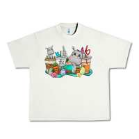 Pistachio Easter Hippopotamus coffee cups Easter Day Urban Heavy Tee - CowGirlArtShop