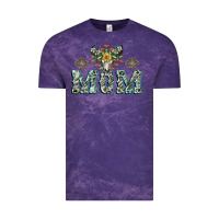 Cloud Purple Mom with Cow skull Mother's Day Vintage Tee - CowGirlArtShop
