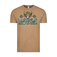 Vintage Coffee Mom with Cow skull Mother's Day Vintage Tee - CowGirlArtShop