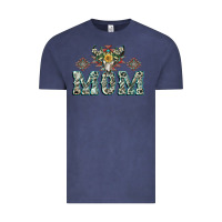 Vintage Denim Mom with Cow skull Mother's Day Vintage Tee - CowGirlArtShop
