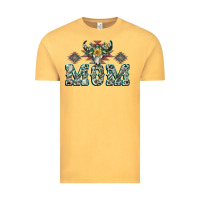 Vintage Mustard Mom with Cow skull Mother's Day Vintage Tee - CowGirlArtShop