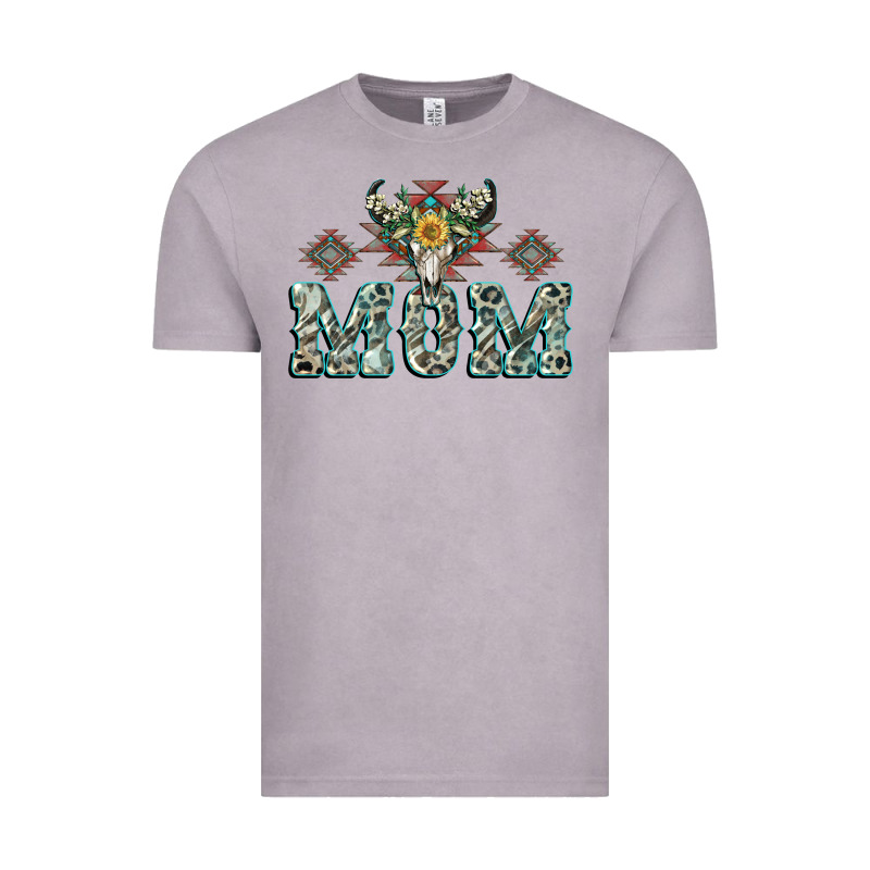 Mom With Cow Skull Mother's Day Vintage Tee by CowGirlArtShop | Teevron