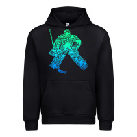 Black Ice Hockey Goalie Hockey Player Youth Men Kids Boys Urban Hoodie - longCreatives