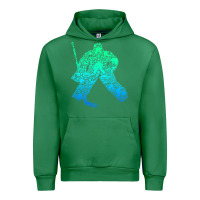 Emerald Ice Hockey Goalie Hockey Player Youth Men Kids Boys Urban Hoodie - longCreatives