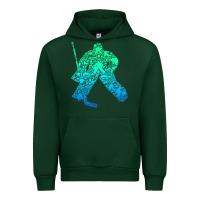 Forest Green Ice Hockey Goalie Hockey Player Youth Men Kids Boys Urban Hoodie - longCreatives
