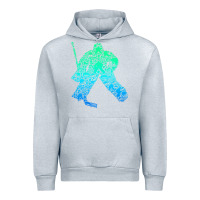 Heather Grey Ice Hockey Goalie Hockey Player Youth Men Kids Boys Urban Hoodie - longCreatives
