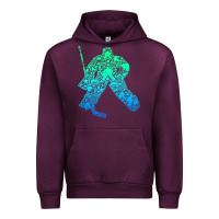 Mauve Wine Ice Hockey Goalie Hockey Player Youth Men Kids Boys Urban Hoodie - longCreatives