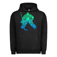 Pigment Black Ice Hockey Goalie Hockey Player Youth Men Kids Boys Urban Hoodie - longCreatives