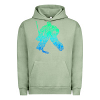 Pigment Oil Green Ice Hockey Goalie Hockey Player Youth Men Kids Boys Urban Hoodie - longCreatives