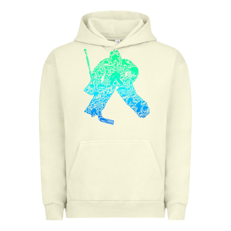 Ice Hockey Goalie Hockey Player Youth Men Kids Boys Urban Hoodie by longCreatives | Teevron