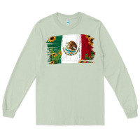 Matcha Mexican Flag Cactus Sunflower Long Sleeve Tee - Jasminsmagicworld