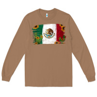Toasted Coconut Mexican Flag Cactus Sunflower Long Sleeve Tee - Jasminsmagicworld